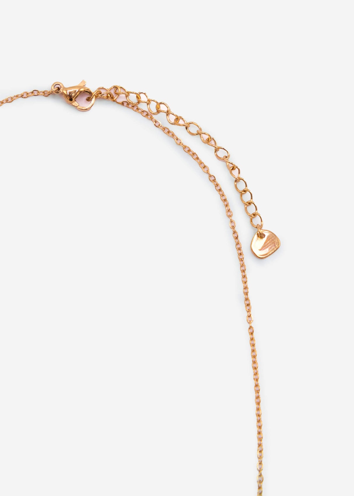 Necklace with moon pendant - gold