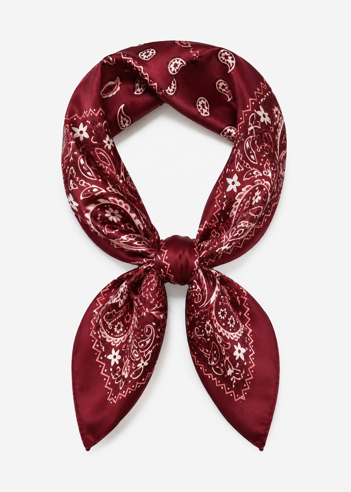 Halstuch mit allover Paisley-Print - burgundy