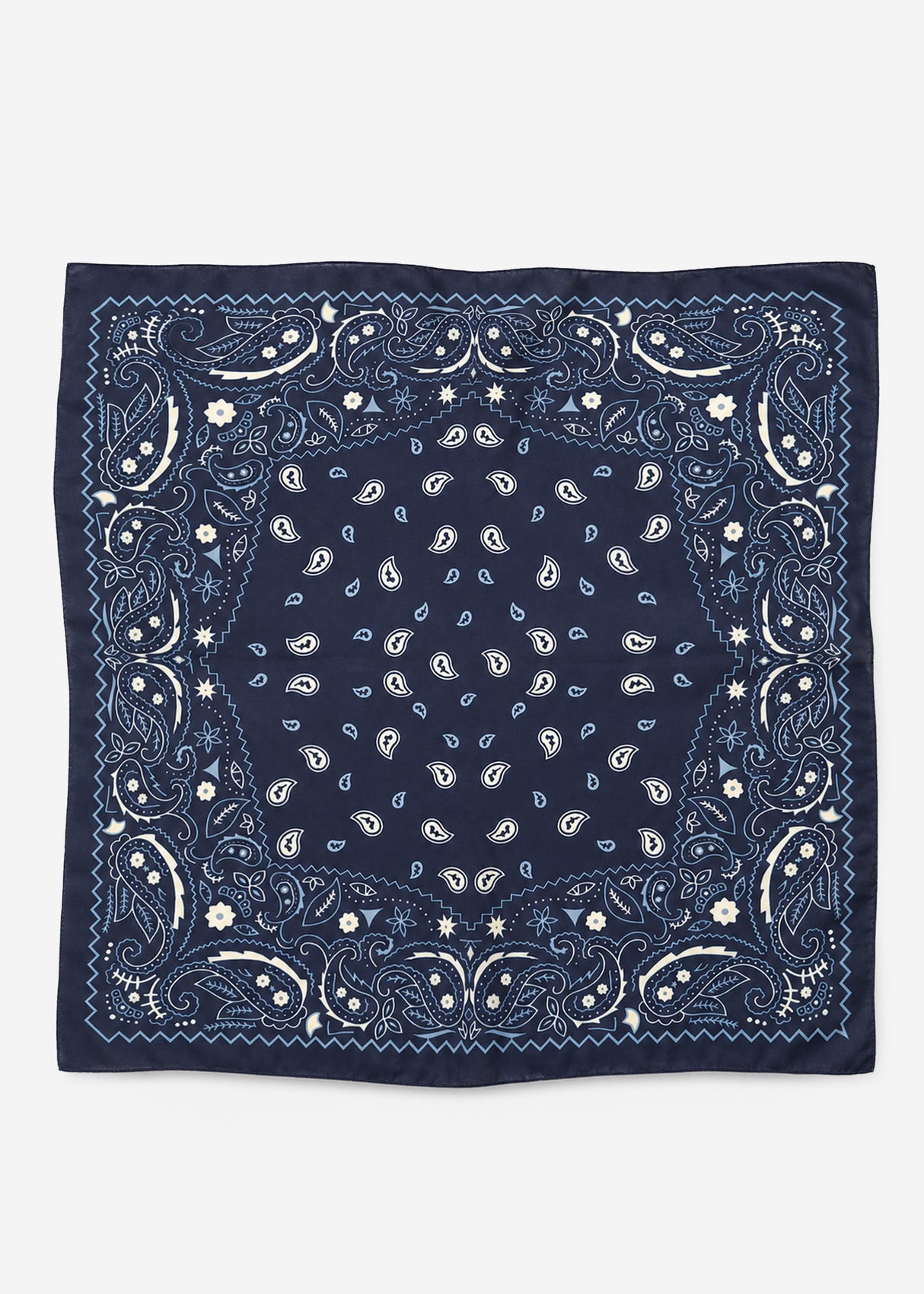 Halstuch mit allover Paisley-Print - dunkelblau