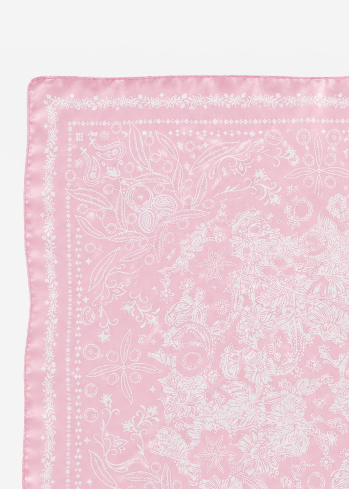 Halstuch mit Blütenprint - rosa