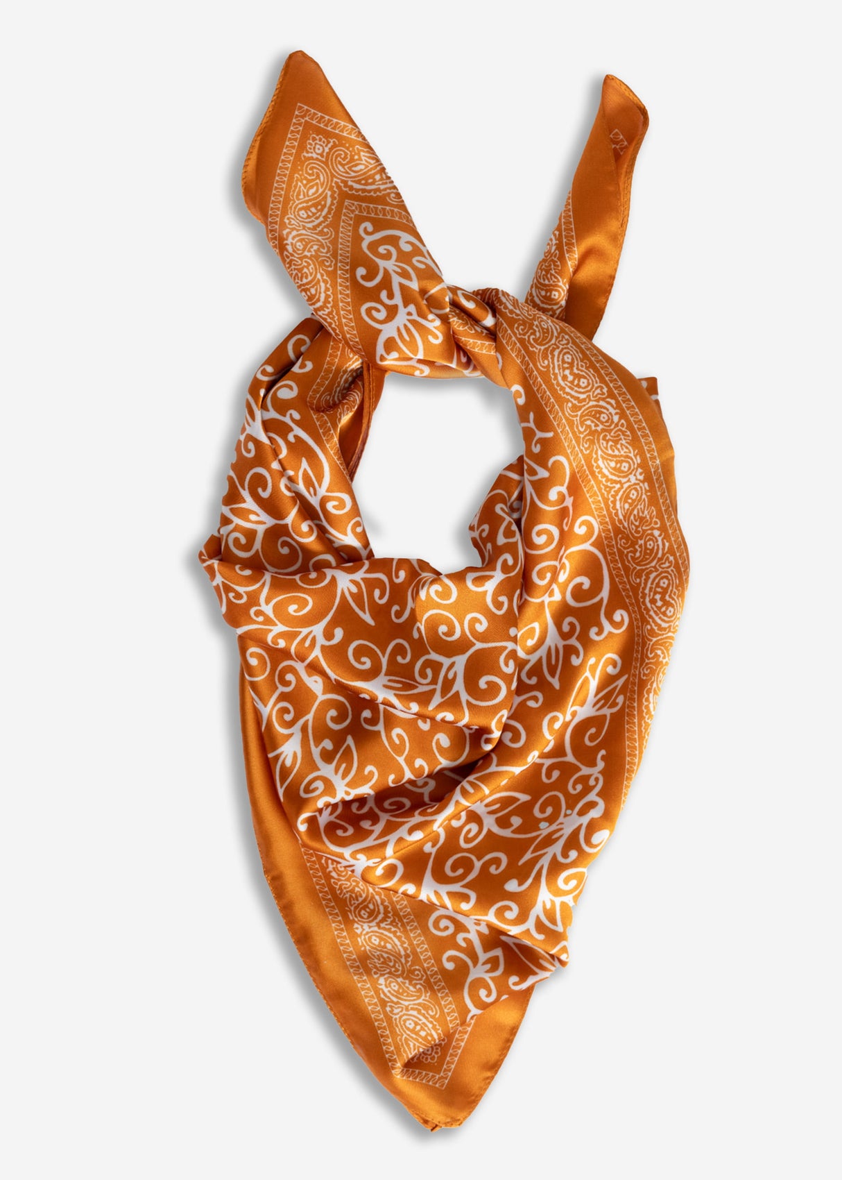 Halstuch mit filigranem Print - orange