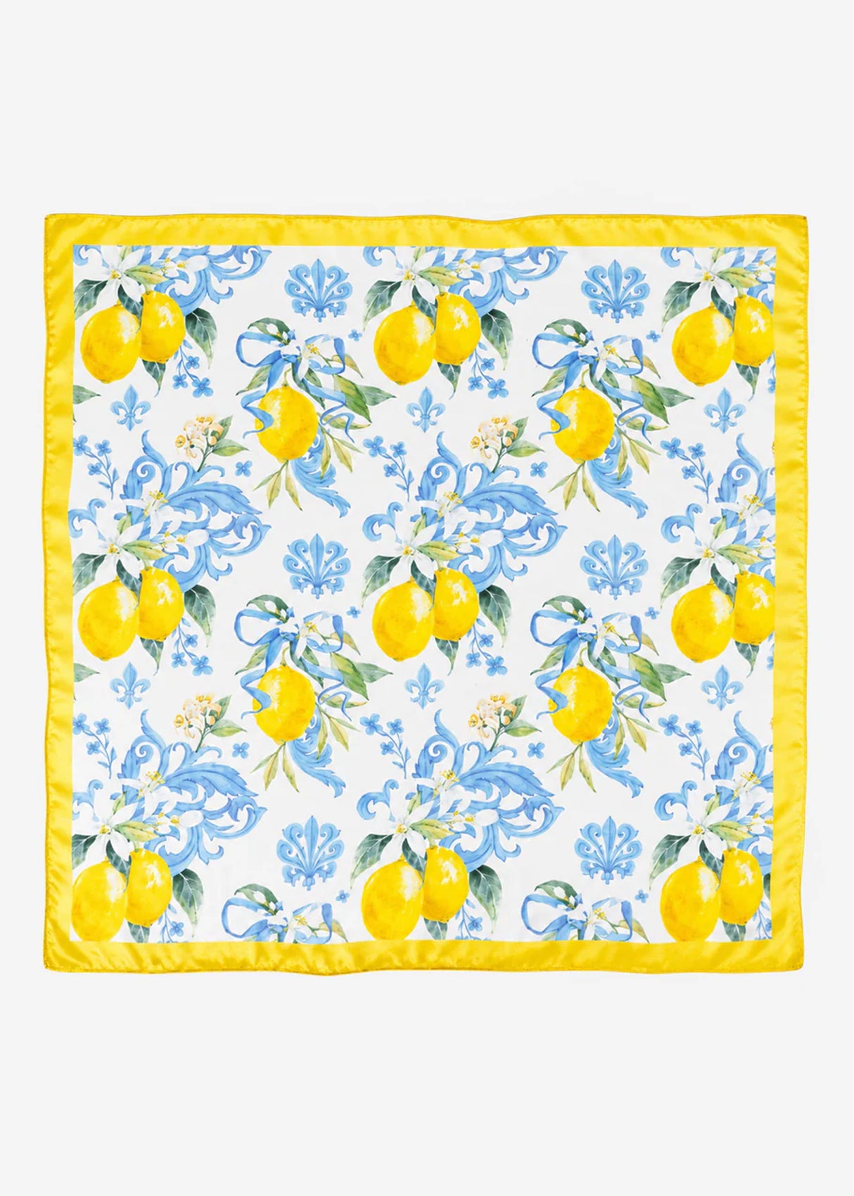 Halstuch mit Lemon-Print - gelb