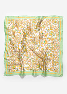 Neckerchief with ornamental design - green
