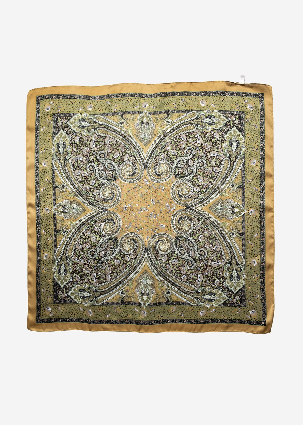 Paisley print scarf - green