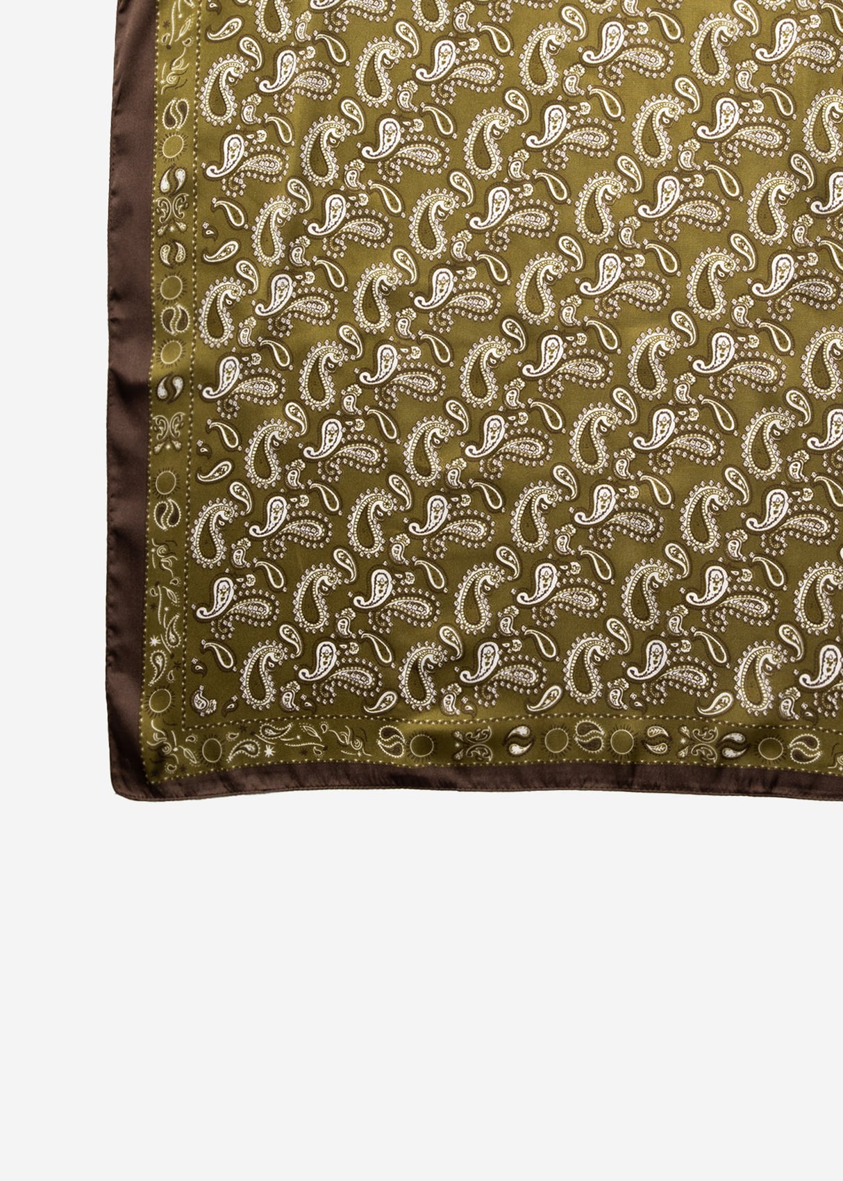 Halstuch mit Paisley-Print - khaki
