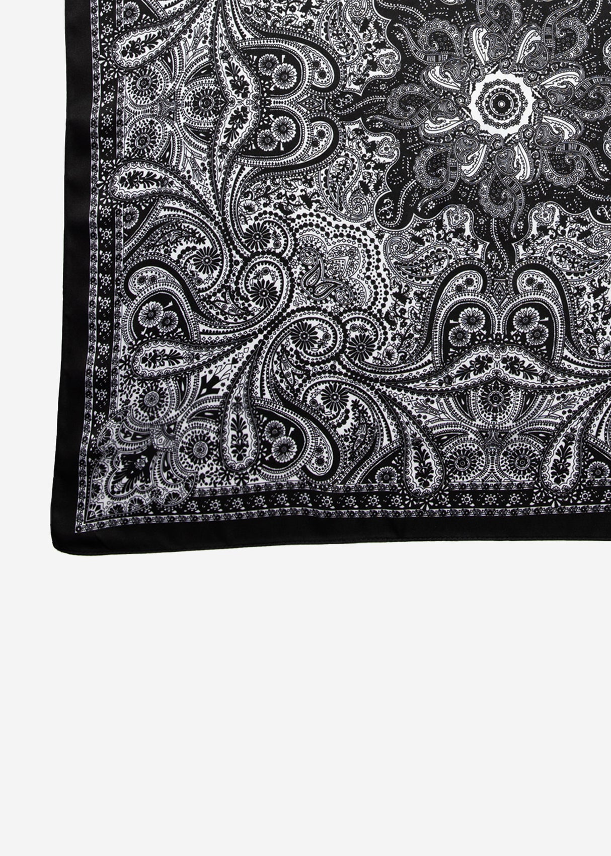 Halstuch mit Paisley-Print - schwarz