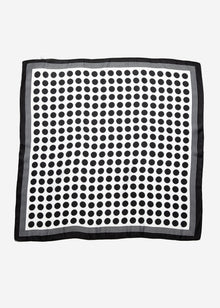 Neckerchief with polka dots - white