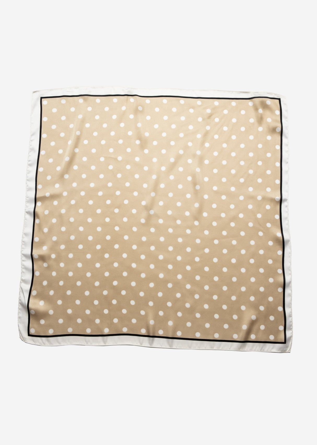 Polka dot scarf - beige