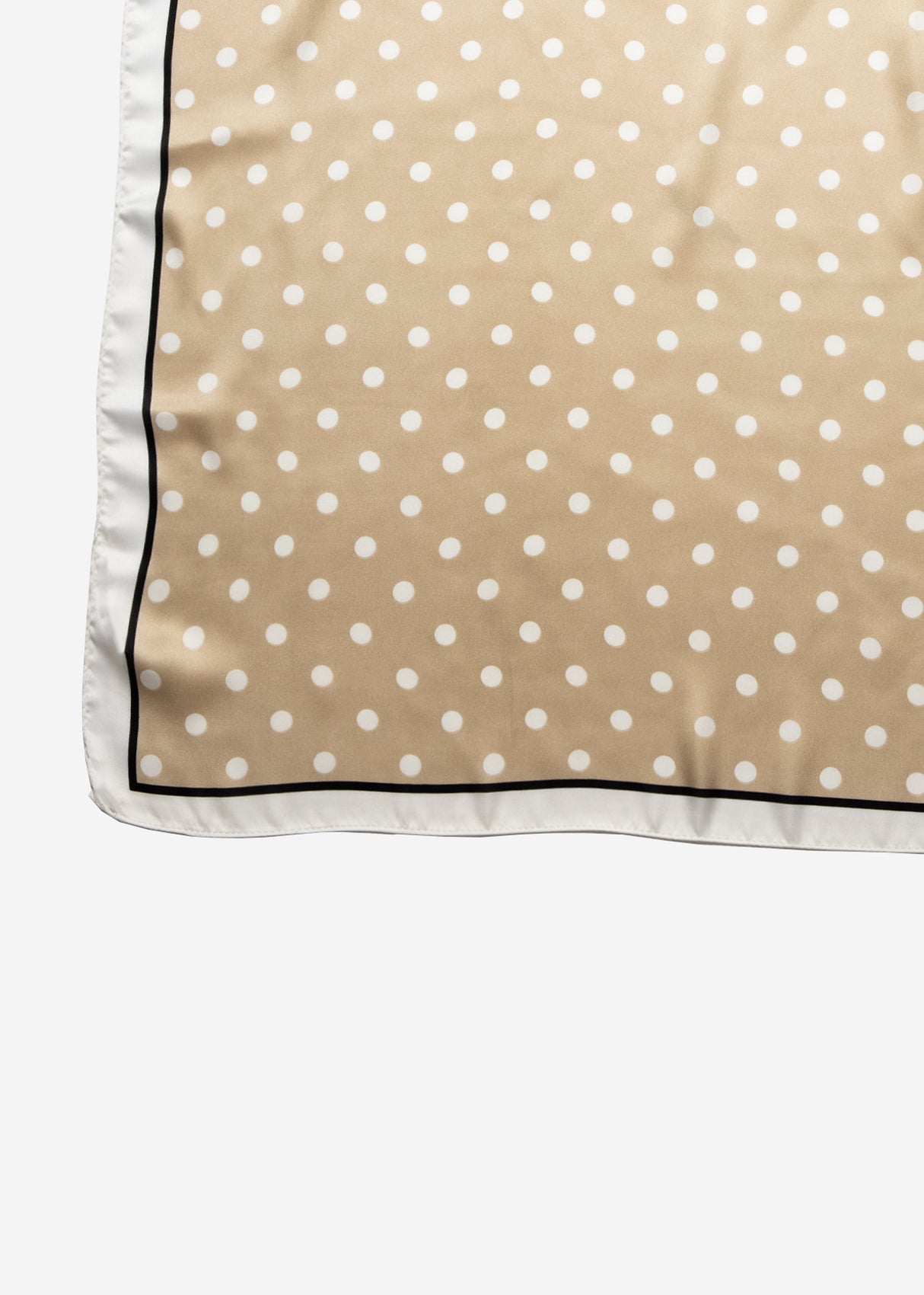 Polka dot scarf - beige