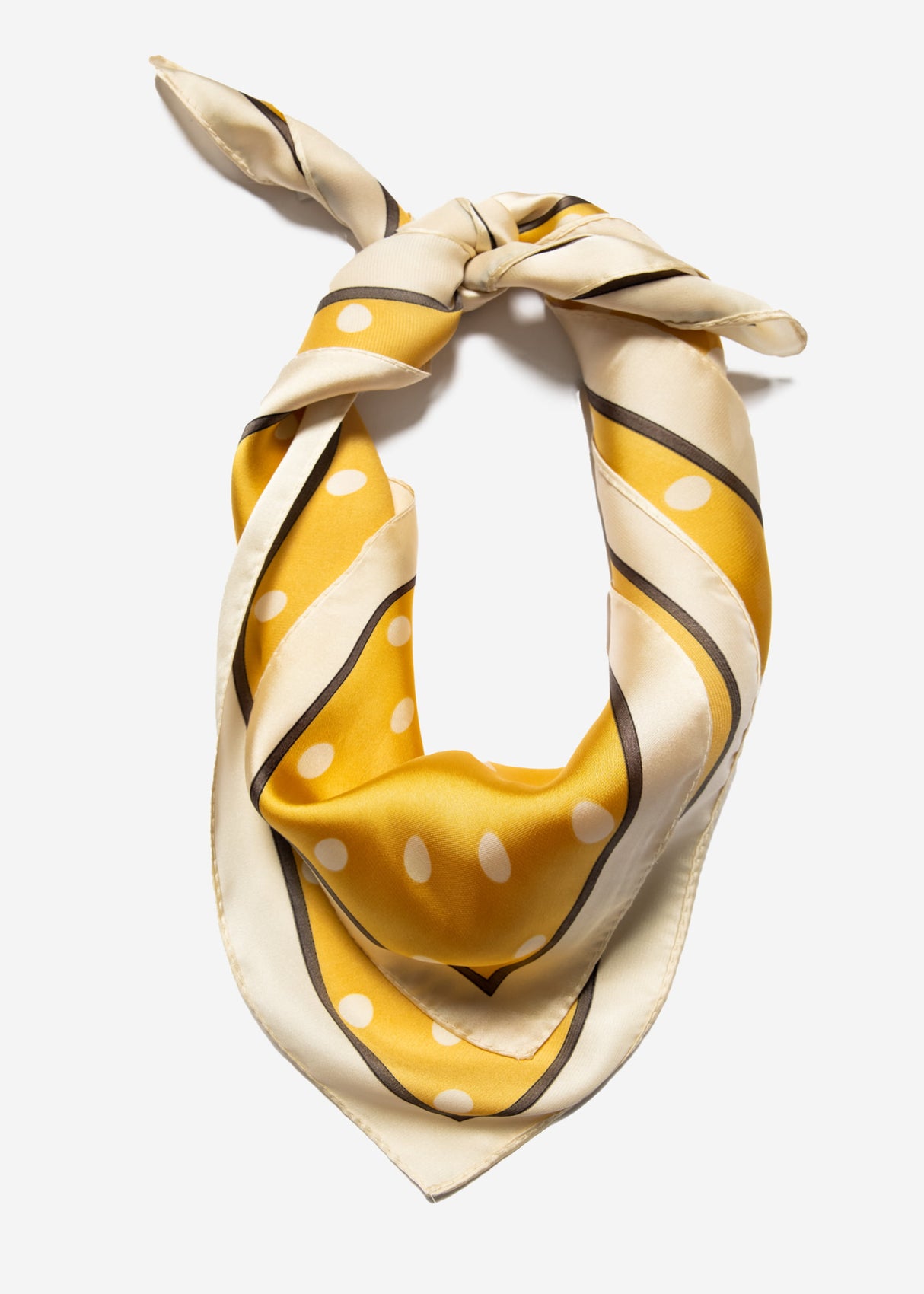 Halstuch mit Pünktchen - gelb