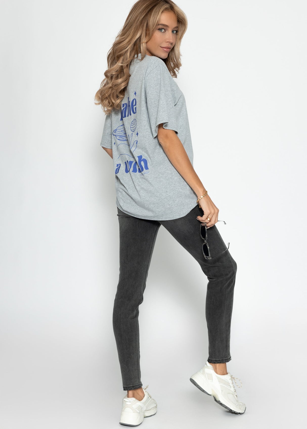 Highwaist Skinny Jeans - grau