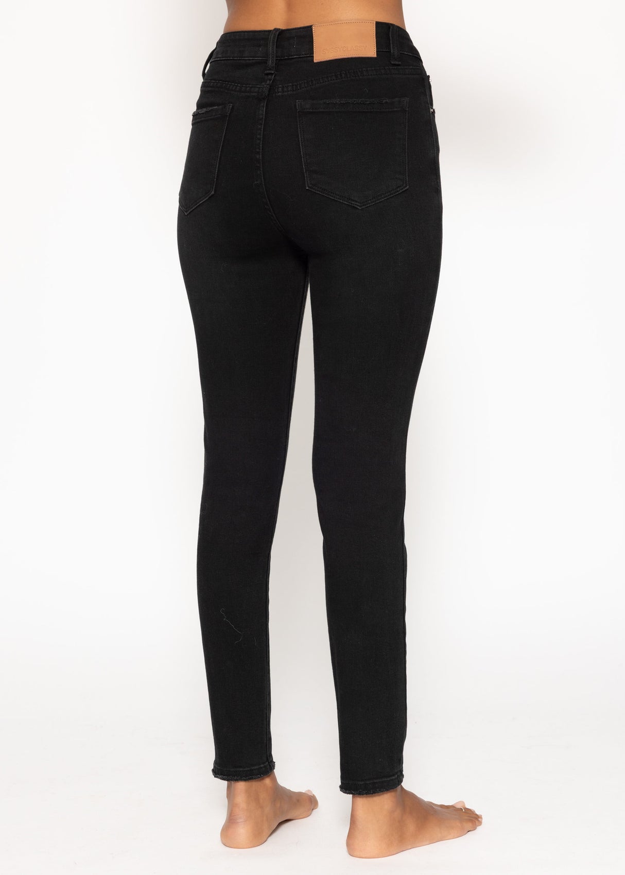 Highwaist Skinny Jeans - black