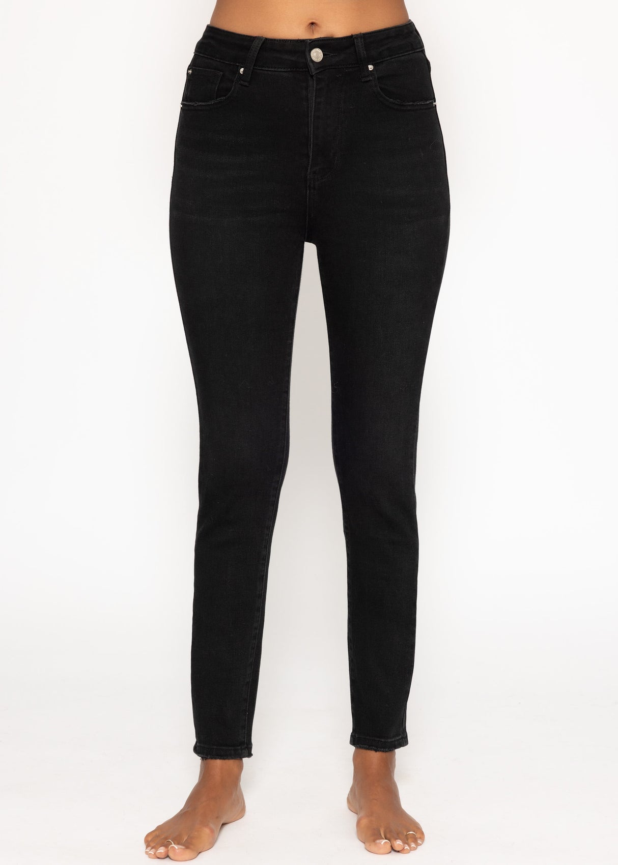 Highwaist Skinny Jeans - black