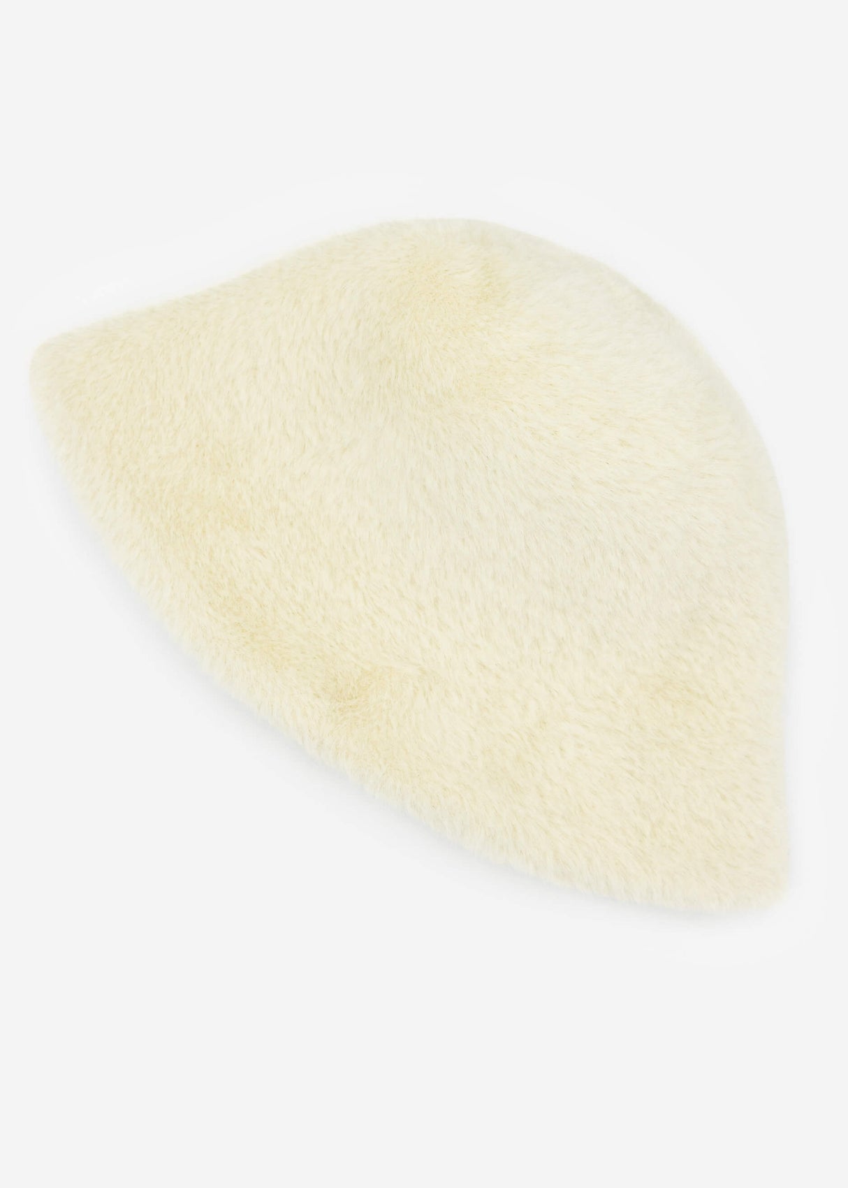 Faux fur hat - off-white