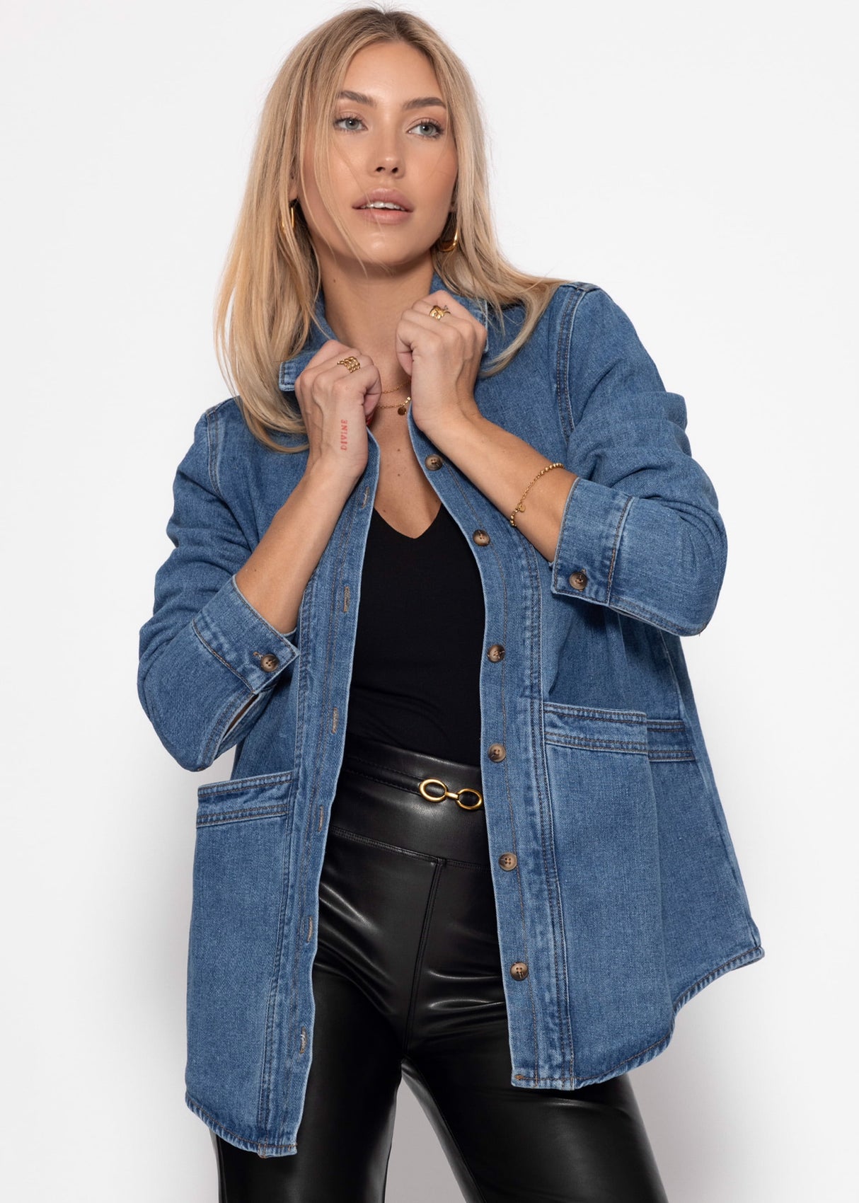 Jeansjacke - blau