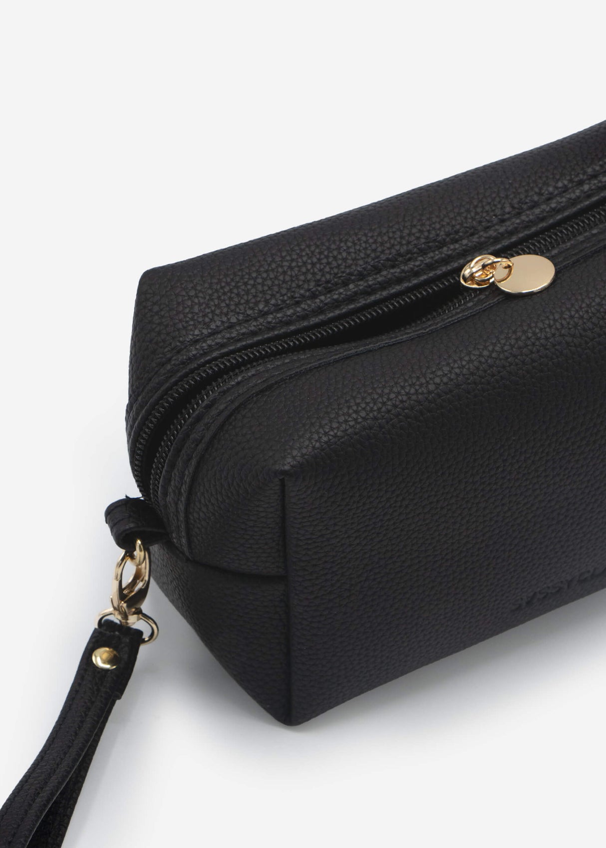 Kleine Kosmetiktasche mit Schlaufe - schwarz