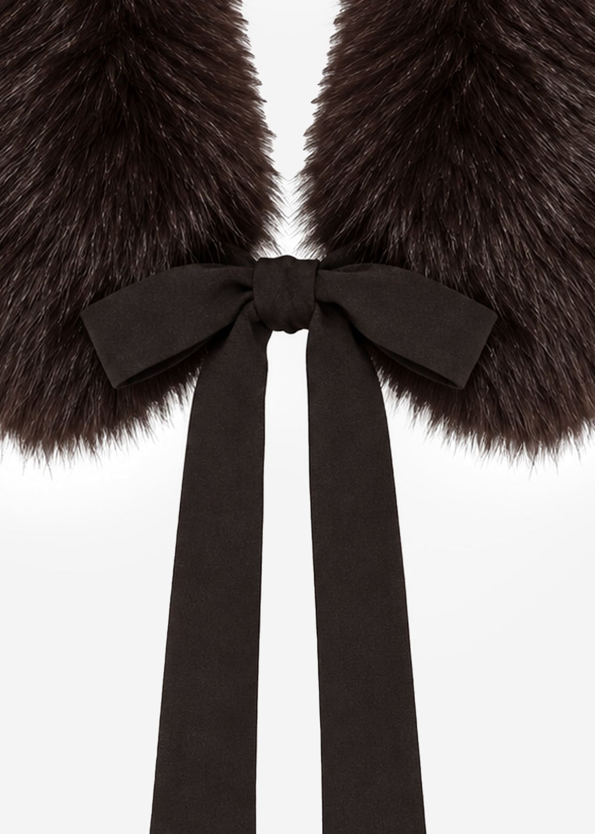 Faux fur collar - brown