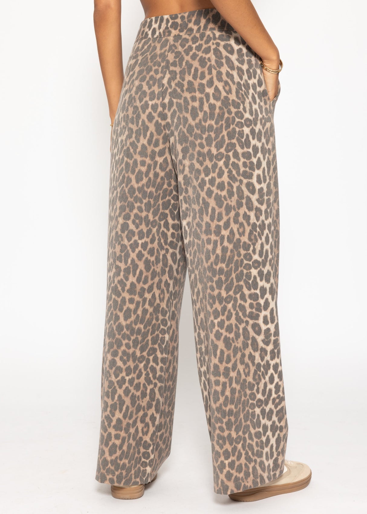 Leo fabric trousers - brown
