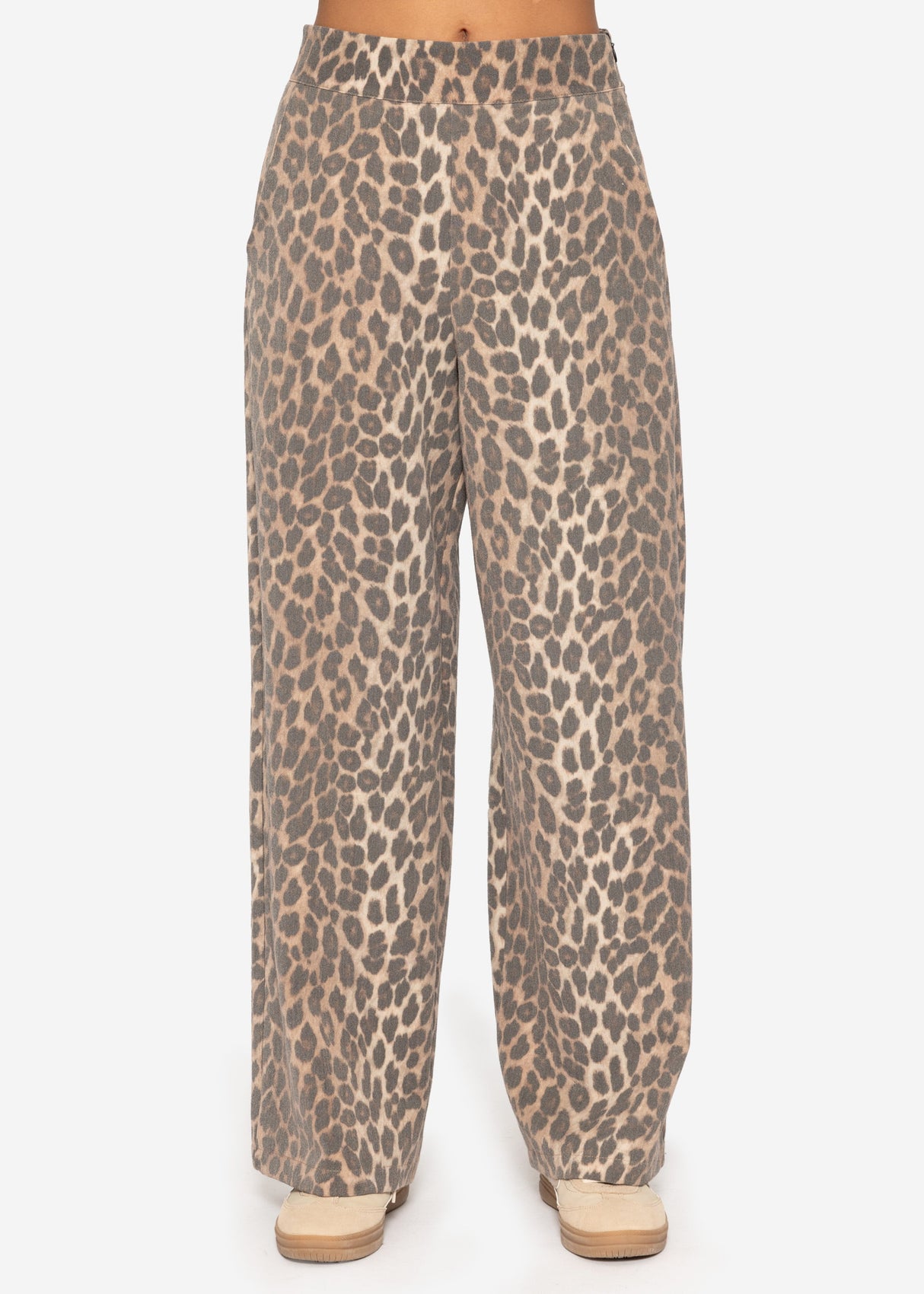 Leo fabric trousers - brown