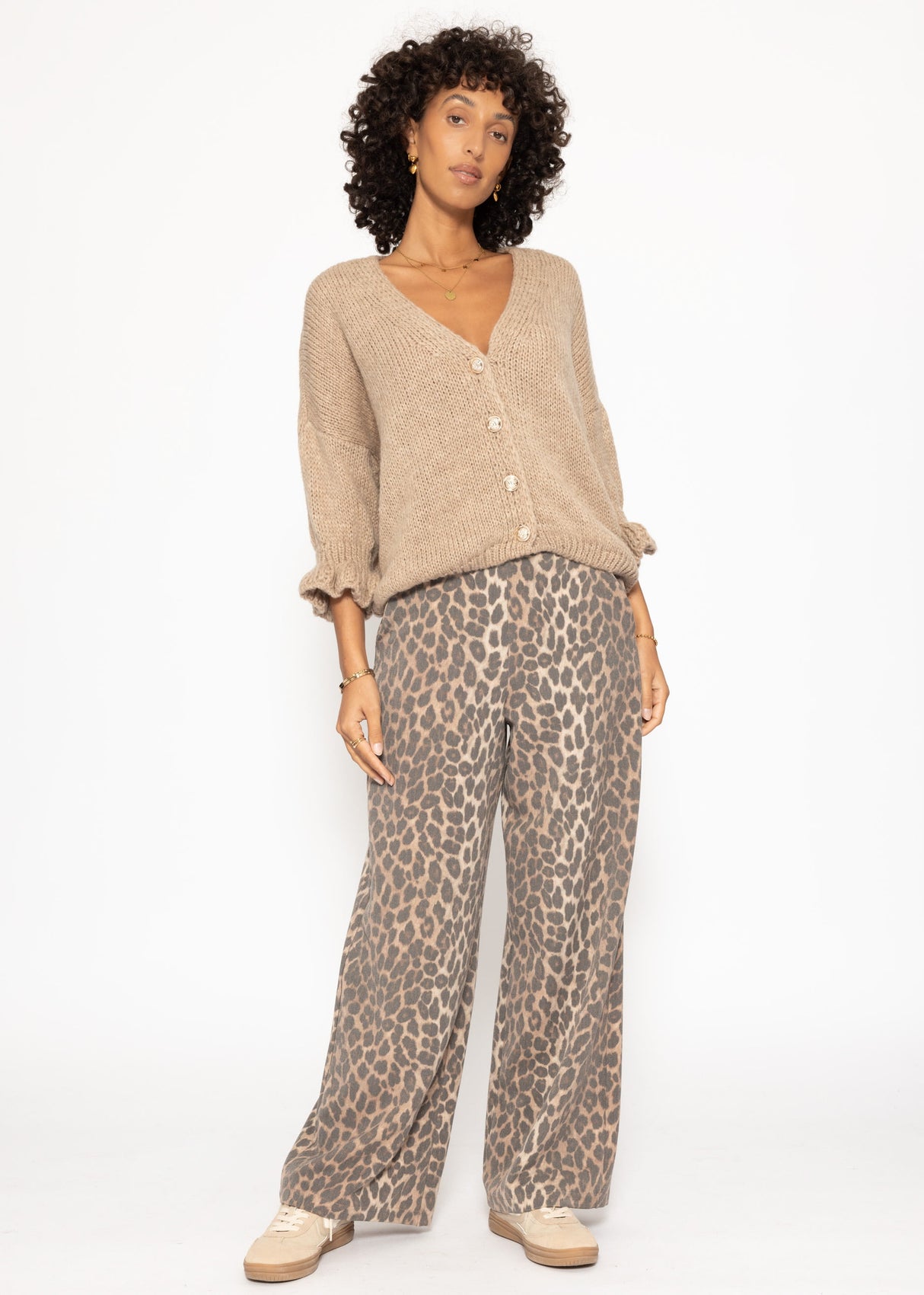 Leo fabric trousers - brown