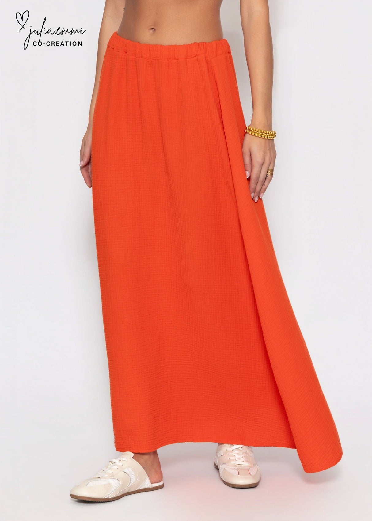 Maxi Musselin Rock - orange