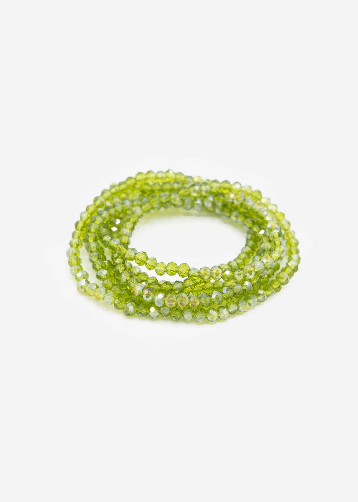 Mehrreihiges Perlen Armband - khaki