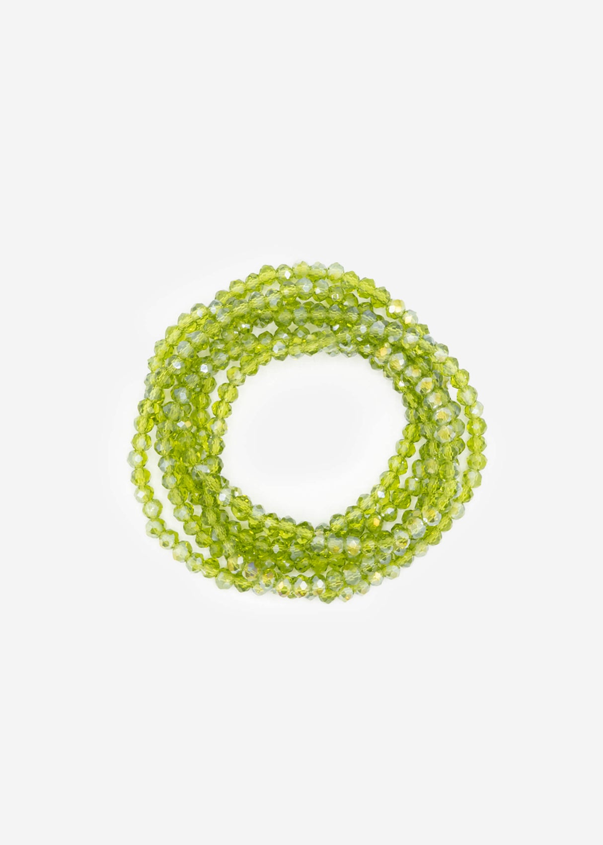 Mehrreihiges Perlen Armband - khaki