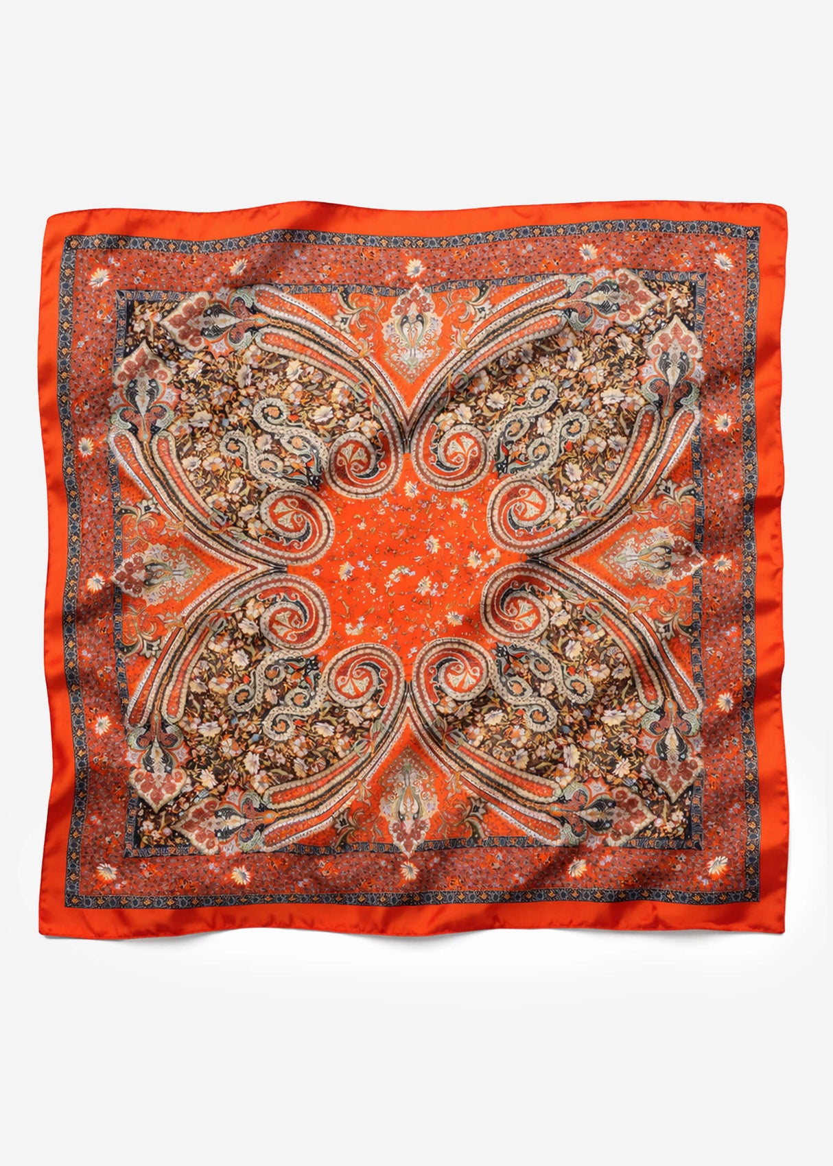 Halstuch mit Paisley Print - rot
