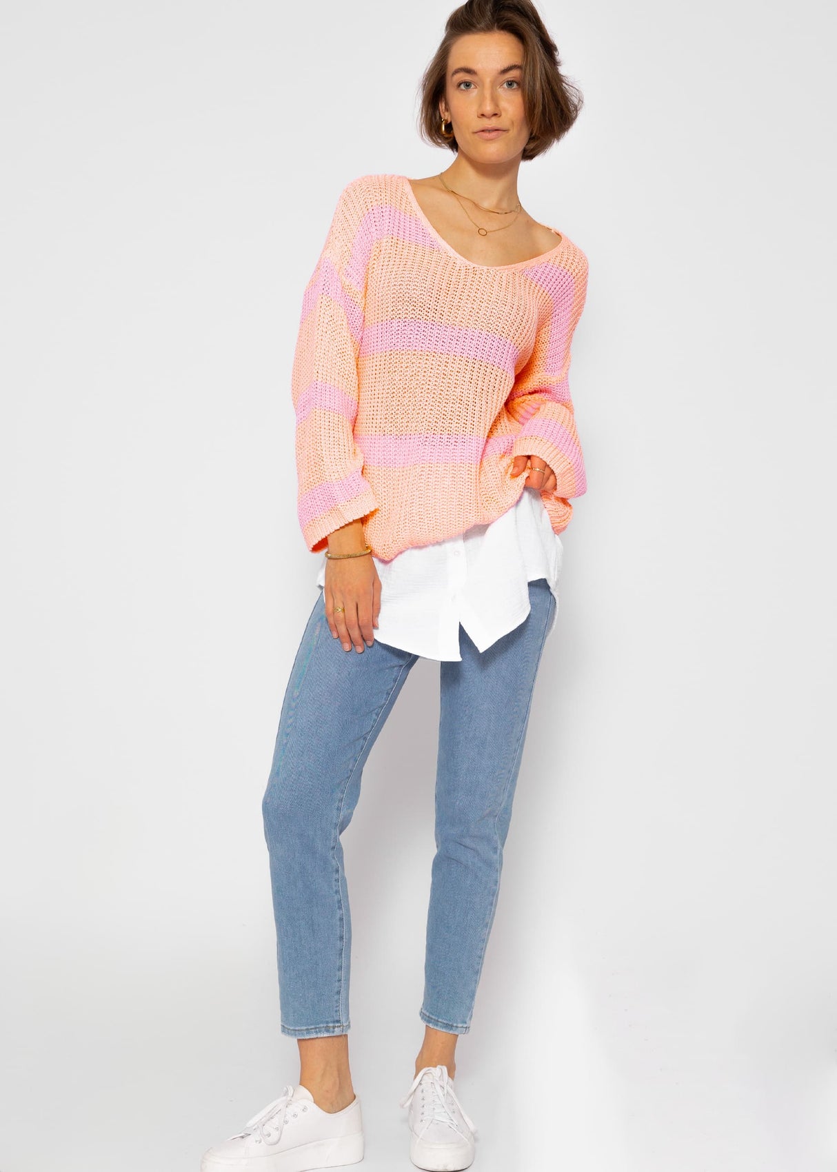 Muslin blouse skirt - white