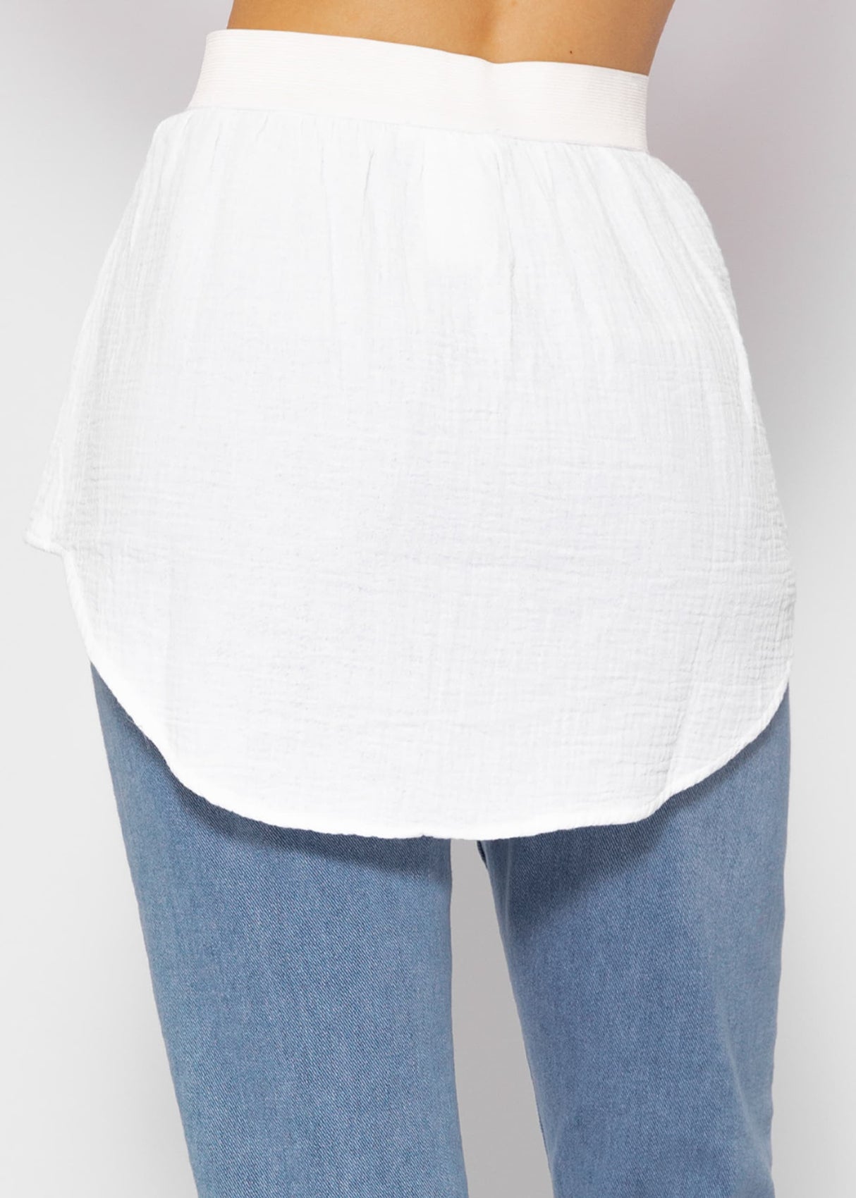 Muslin blouse skirt - white