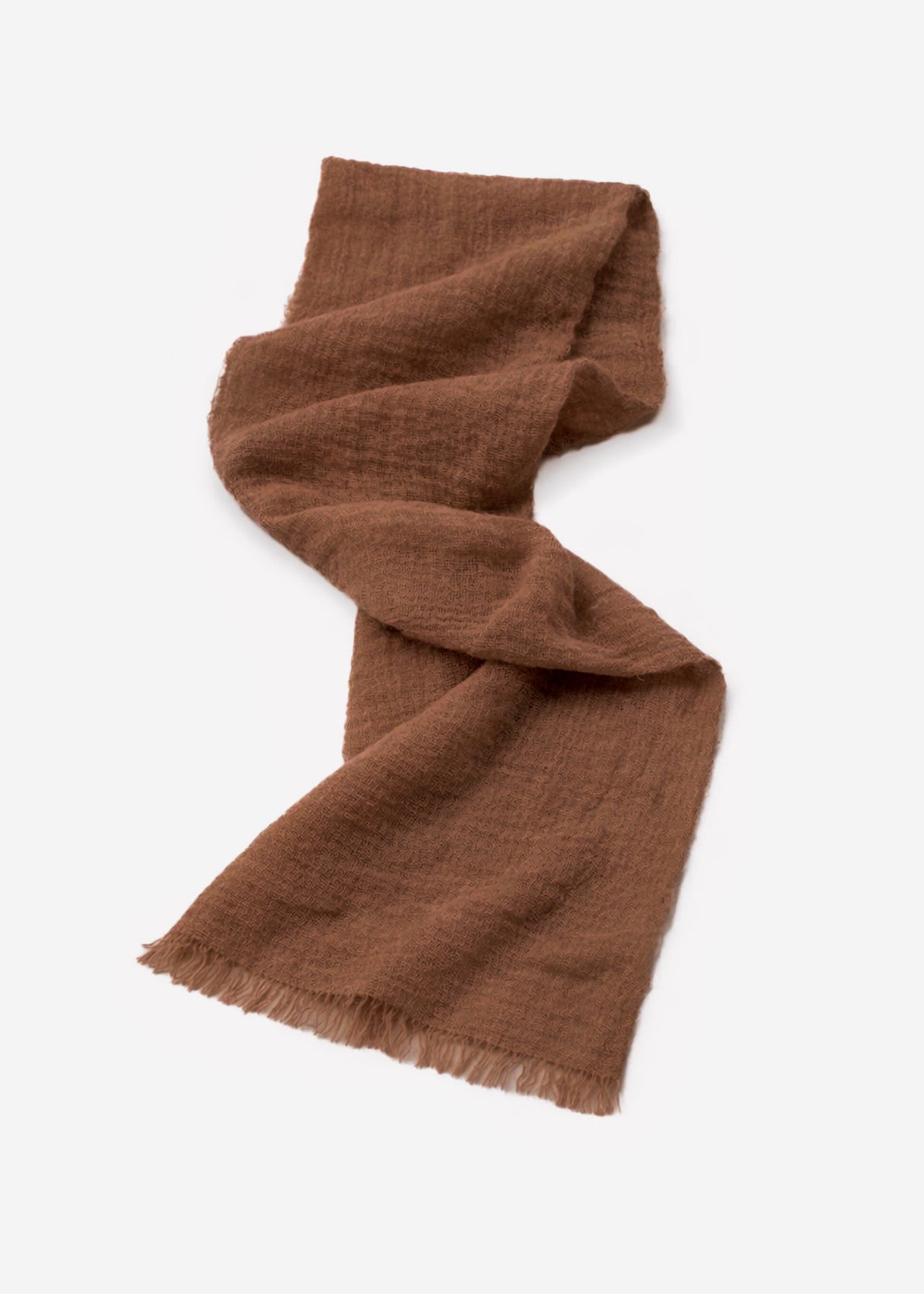 Muslin scarf - dark brown