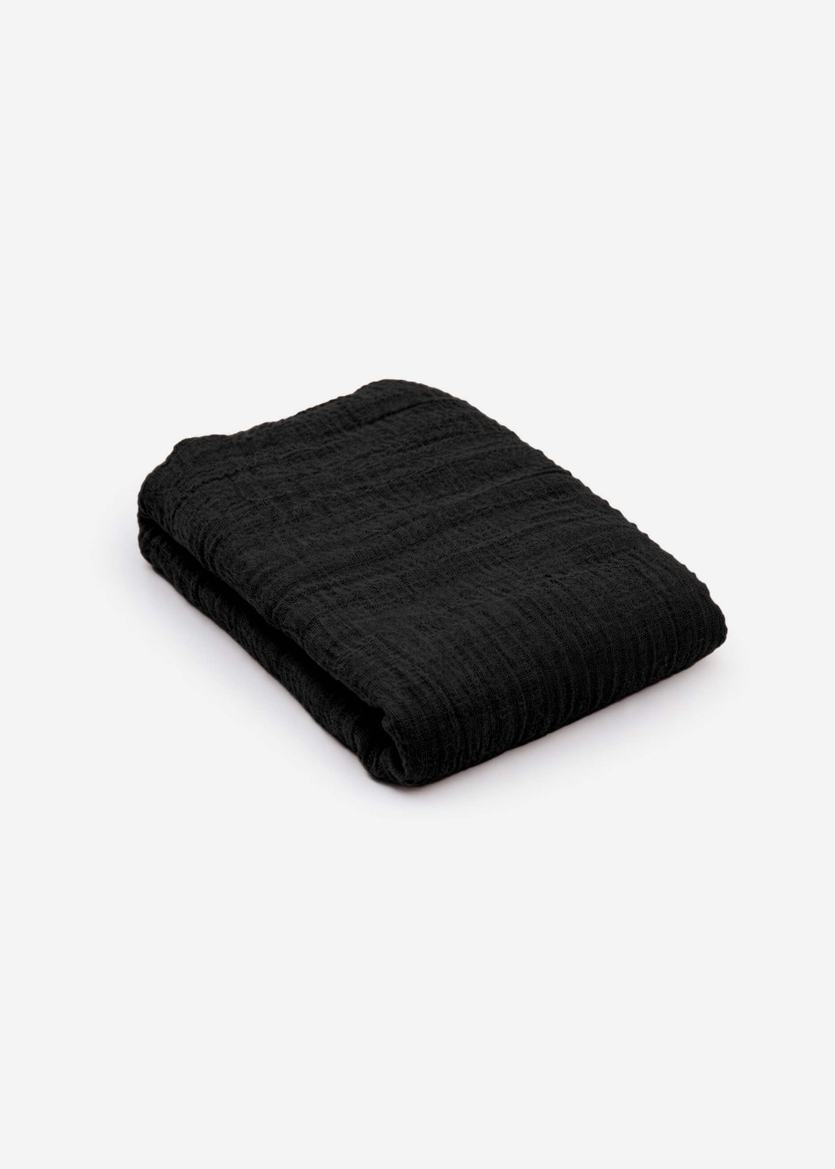 Musselin Schal, schwarz