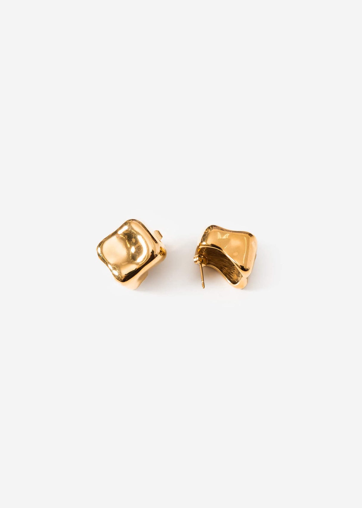 Ohrstecker im Cube-Design - gold