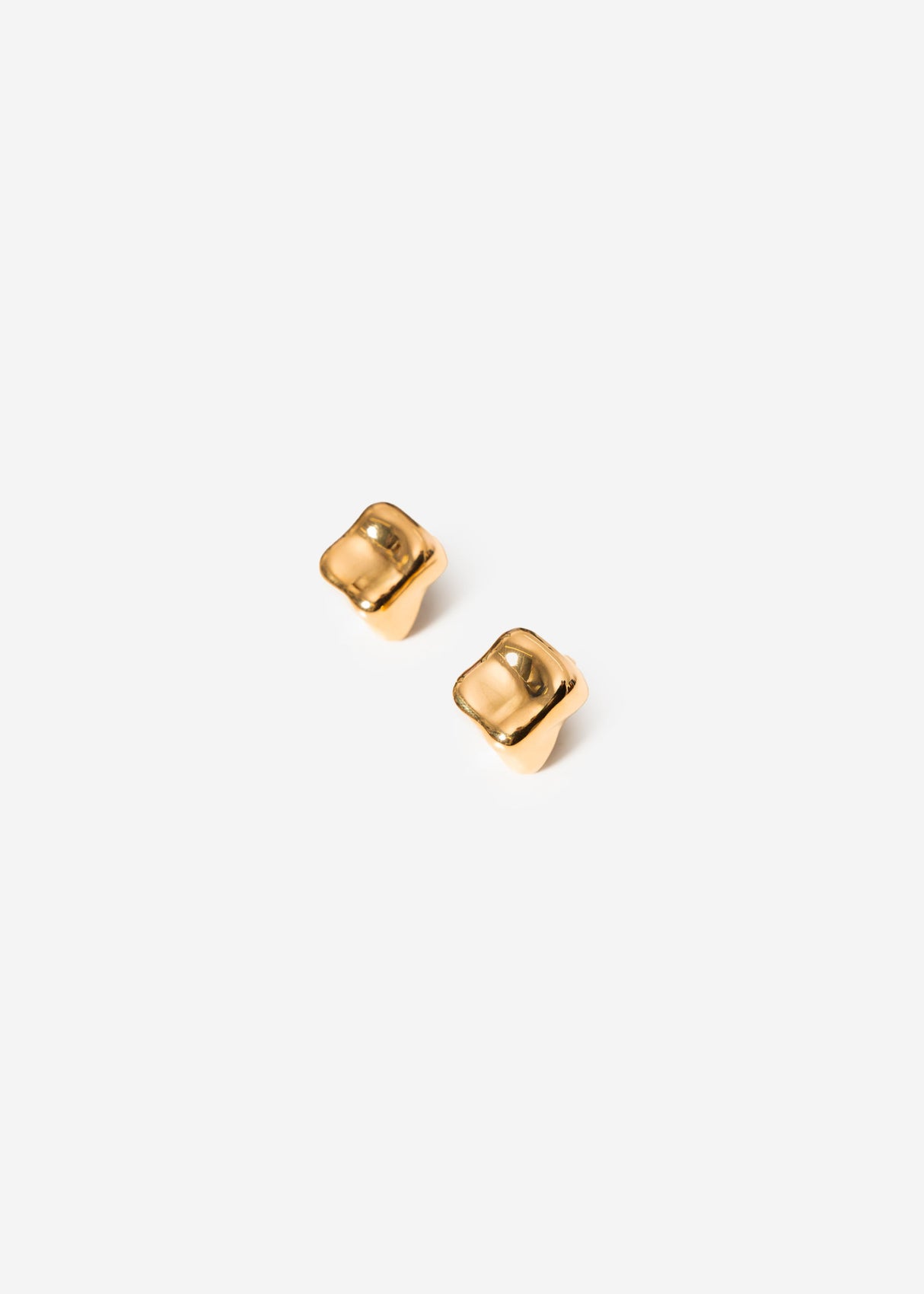 Ohrstecker im Cube-Design - gold