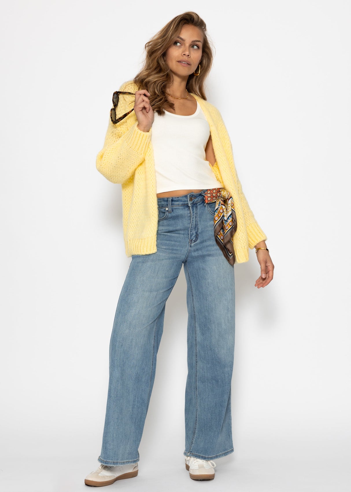 Oversize cardigan - butter yellow
