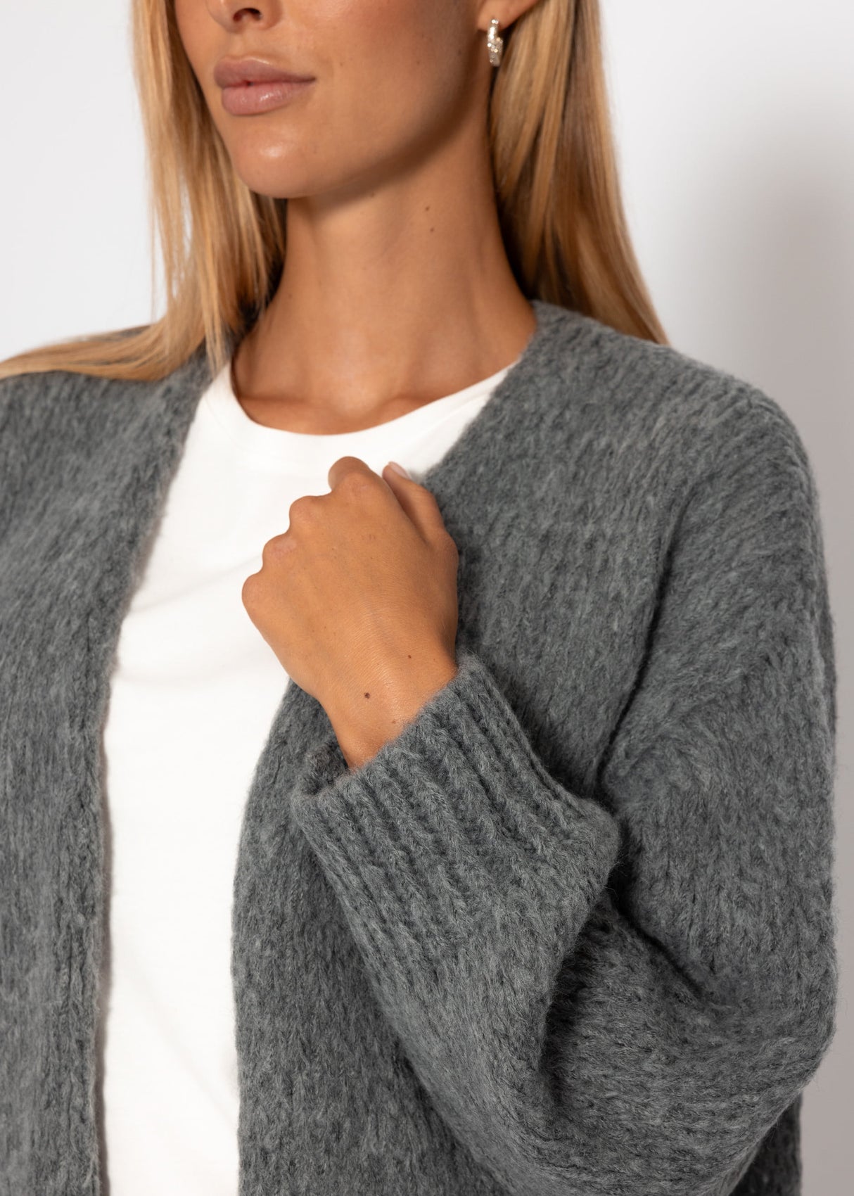 Oversize cardigan - dark gray
