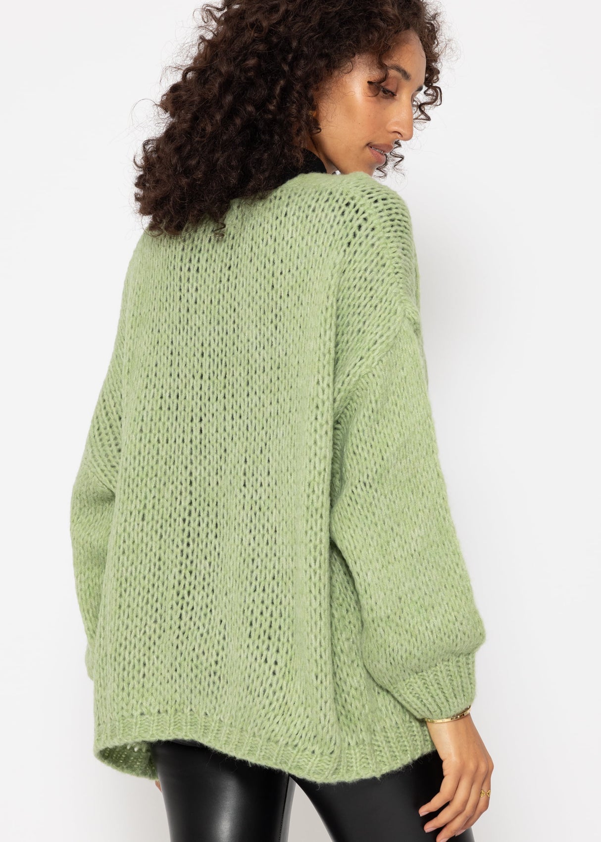 Oversized cardigan - light green