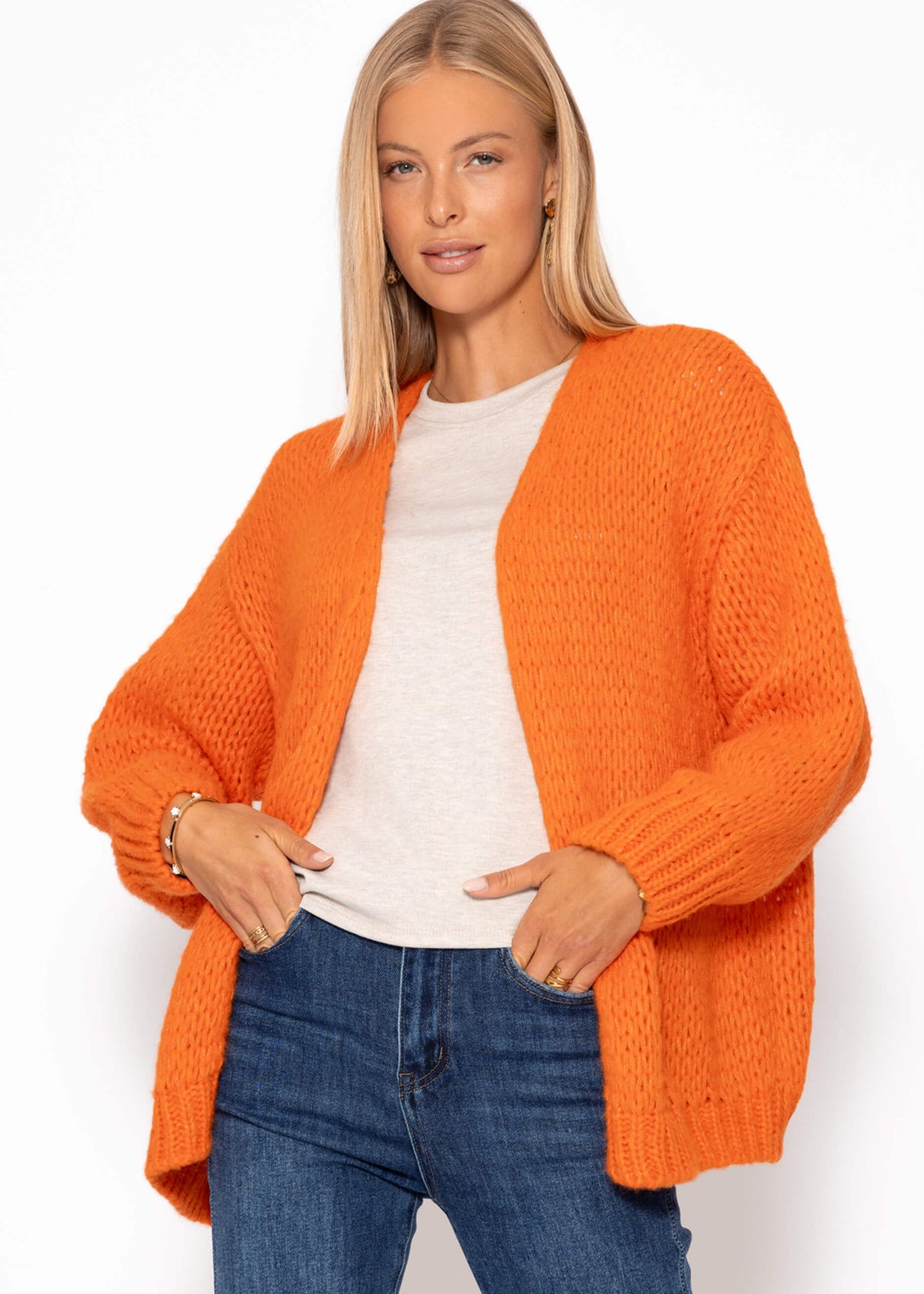 Oversize Cardigan - orange