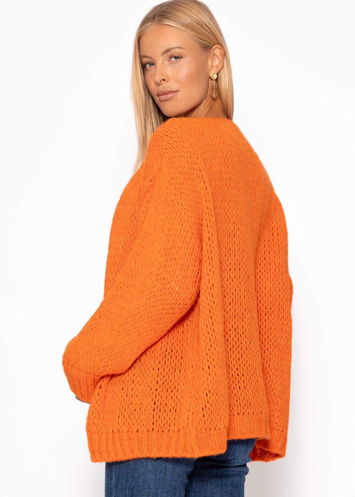 Oversize Cardigan - orange