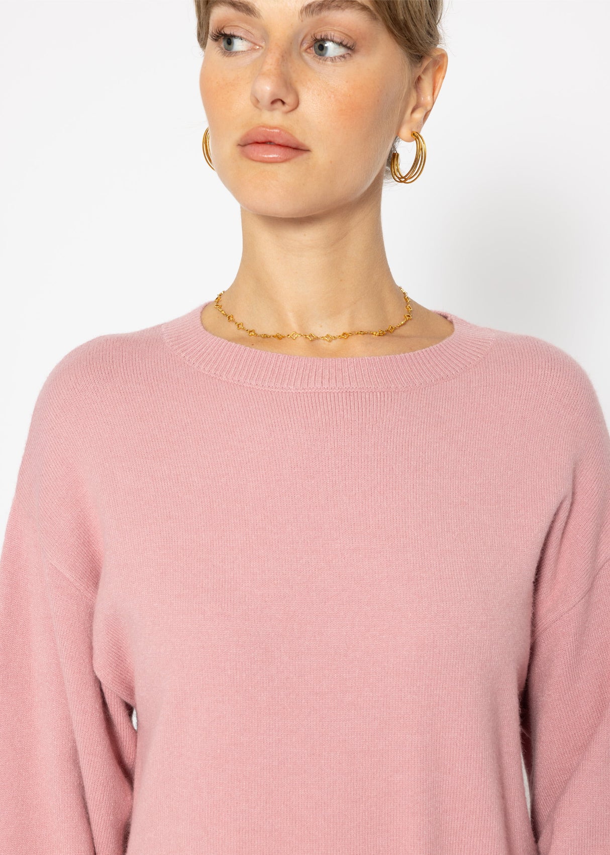 Oversized knit dress - dusty pink