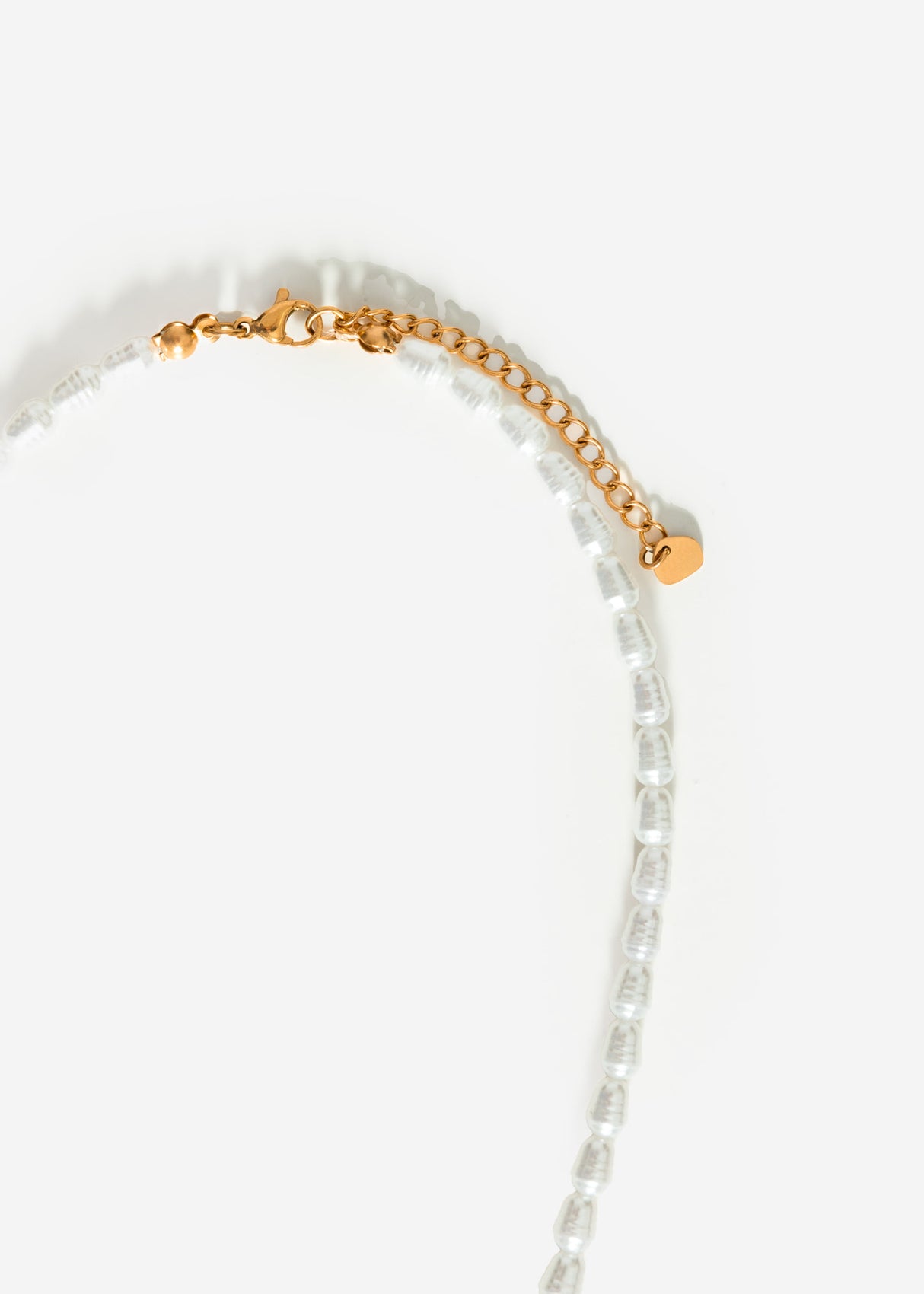 Perlenkette mit maritimen Charms - weiß