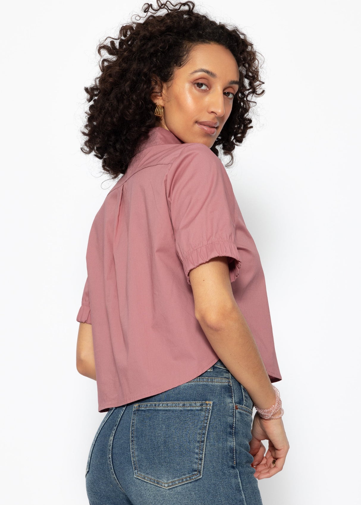 Poplin blouse - old pink
