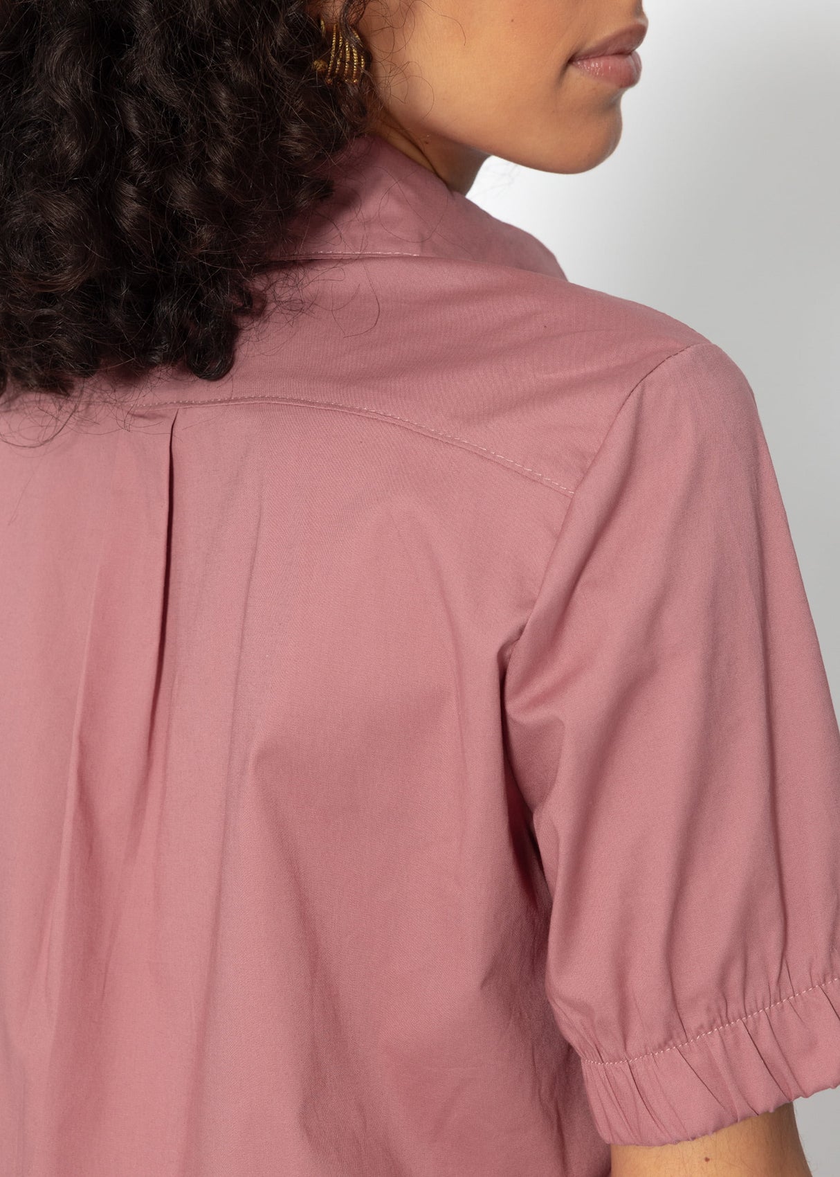 Poplin blouse - old pink