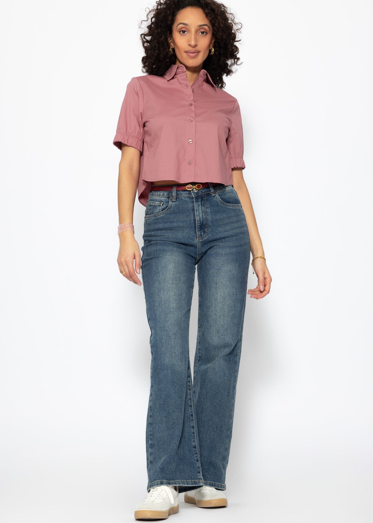 Poplin blouse - old pink