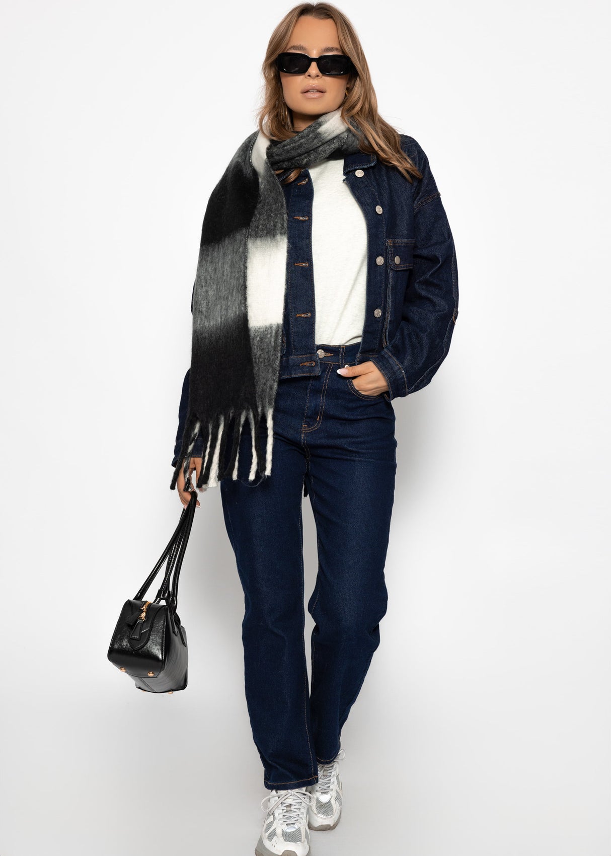 Rundhals T-Shirt - grau