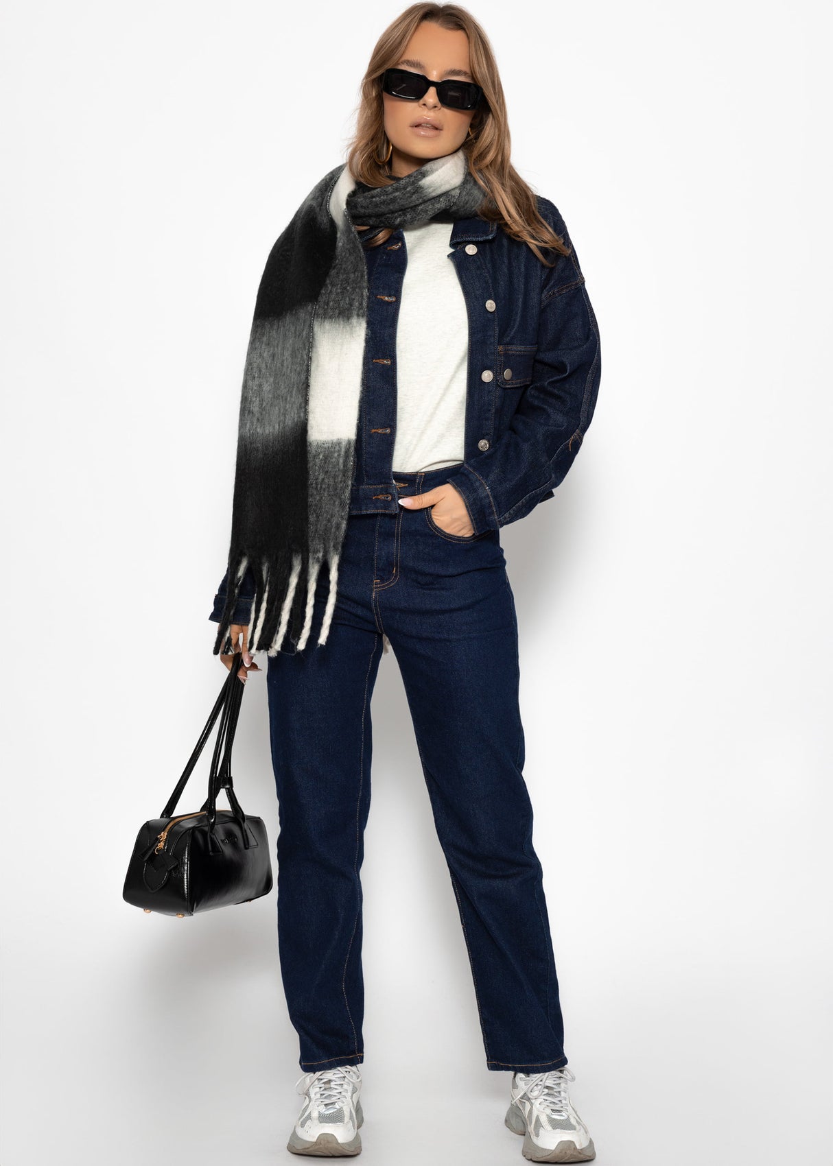 Rundhals T-Shirt - grau