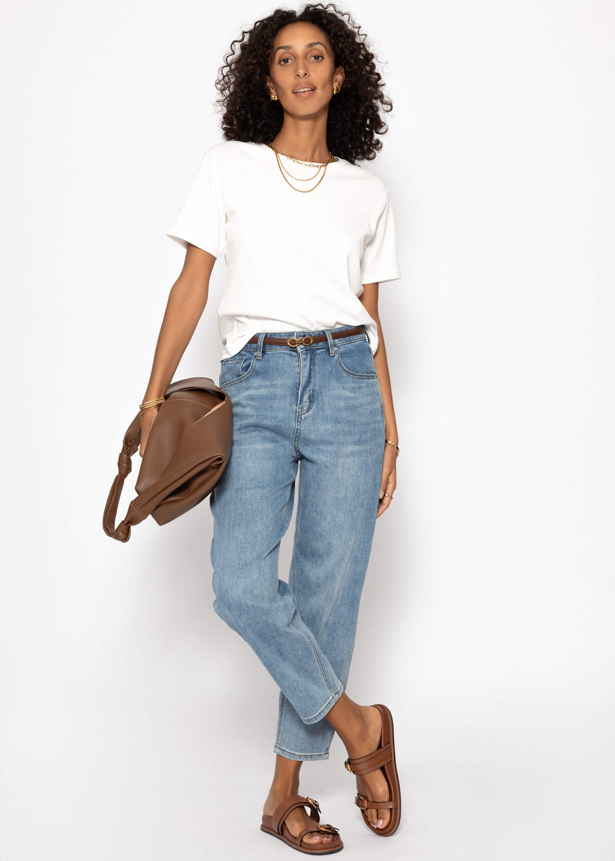 Round neck T-shirt - off-white