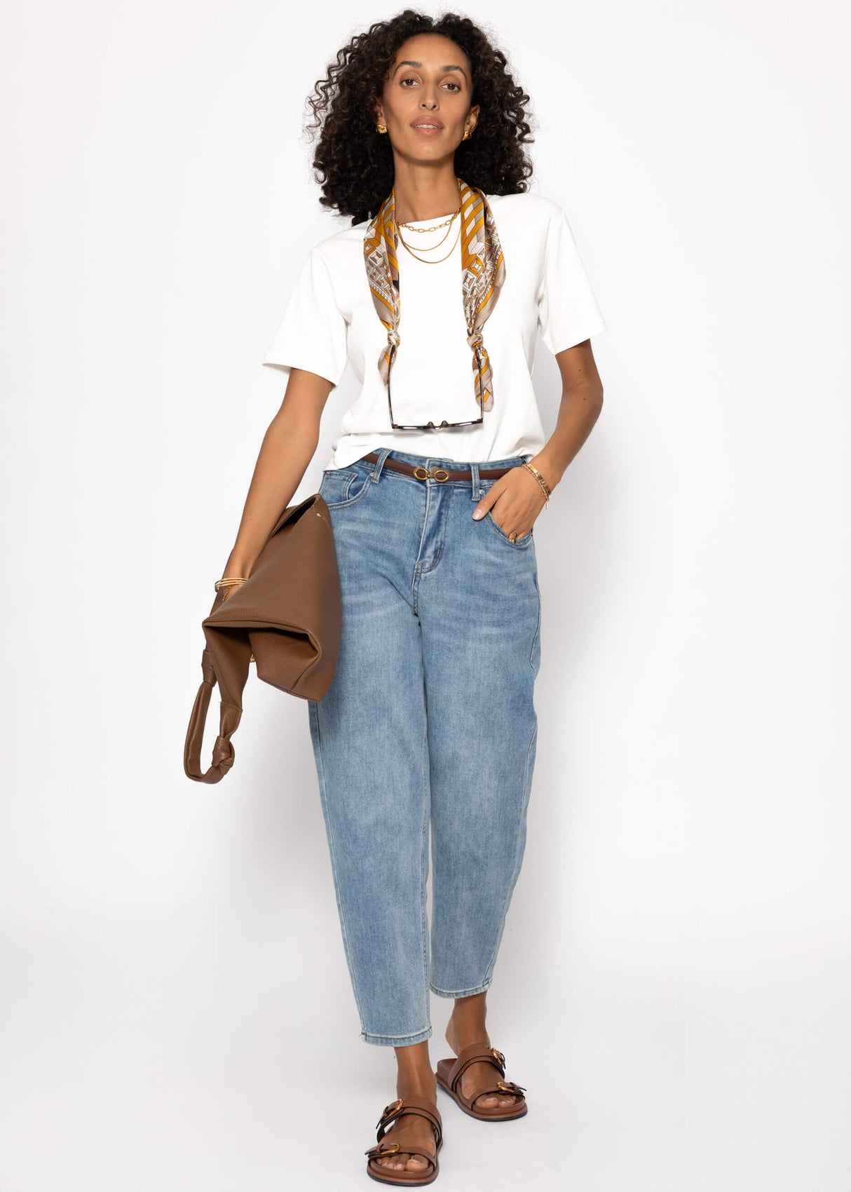 Round neck T-shirt - off-white