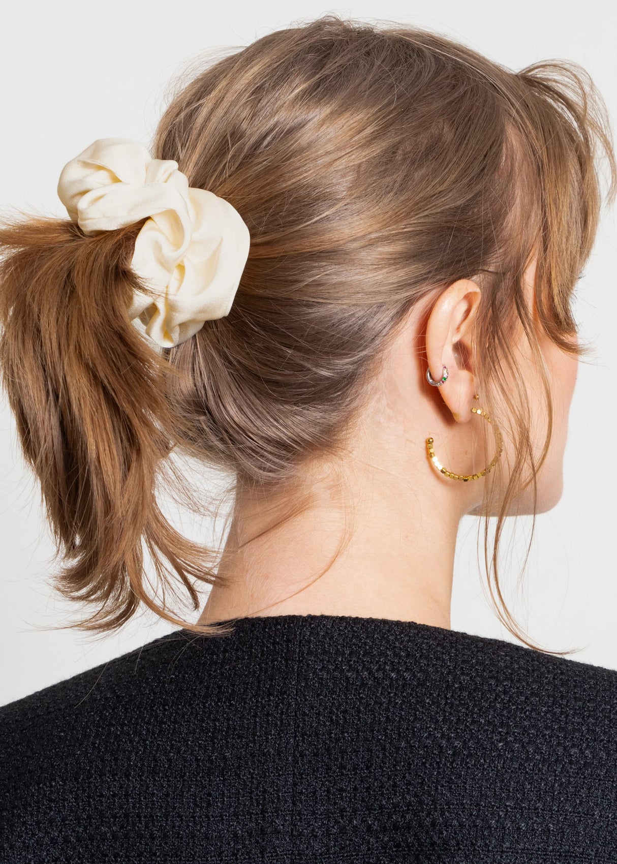 Satin-Scrunchie, offwhite