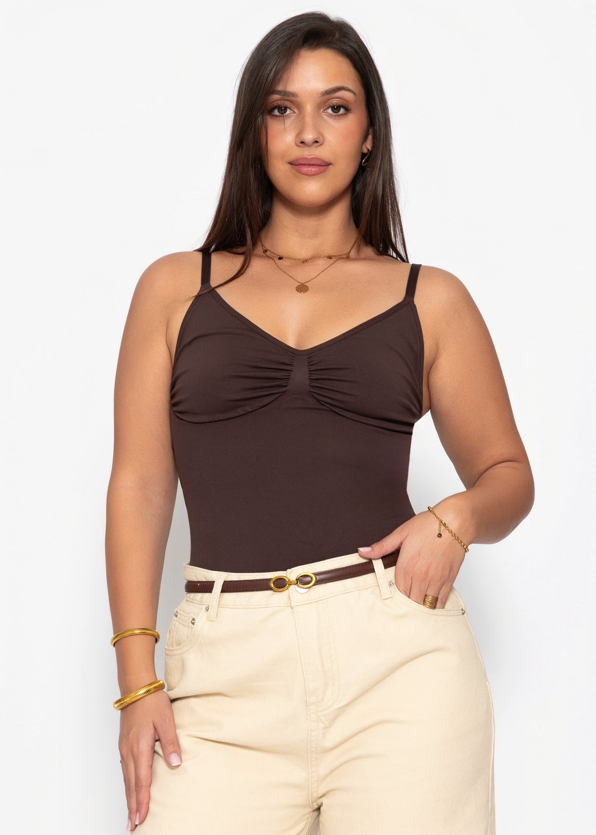 Sculpting Shapewear Top - braun